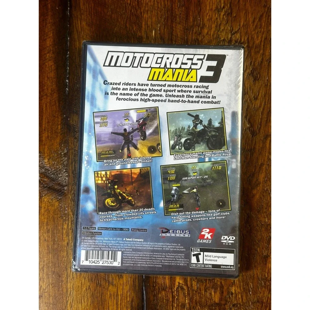 New Sealed Motocross Mania 3 Sony PlayStation 2 PS2 2005 Sealed New In Case Game